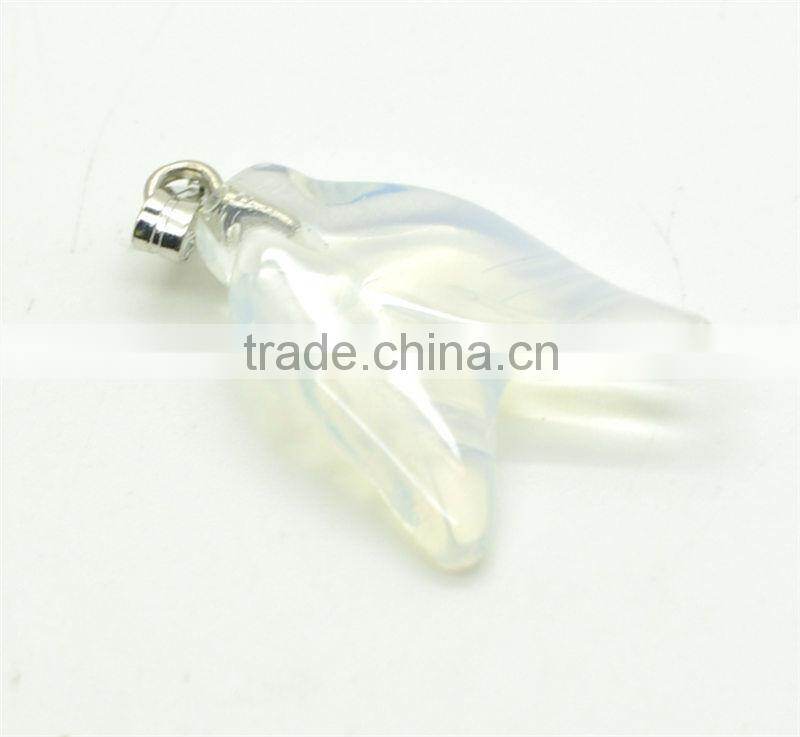 6 Side Cone Shape green aventurine Pendant semi precious stone pendant