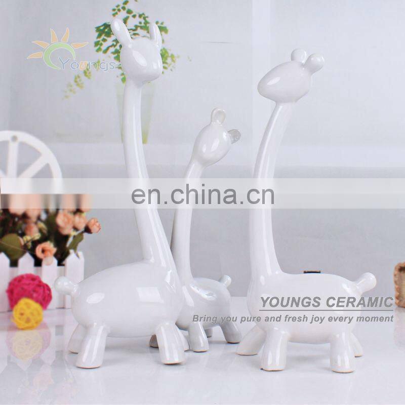 2013 Style Handicraft Ceramic Home Decor Deer One family Has Three Colours Made In Jingdezhen