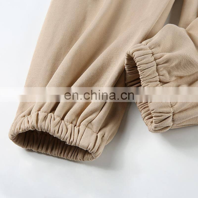 Europe and the United States 2021 foreign trade hot style women's clothing new trend basic earth color casual trousers trousers