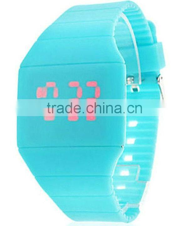 New 2013 products the full color watch led silicone sports watch