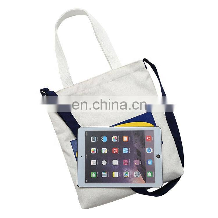 Eco Friendly Reusable Cotton Tote Bag Custom Logo Printed Tote Fabric Shopping Bag for Women