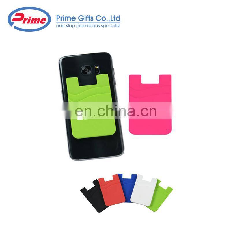 Hot Selling Silicone Mobile Phone Card Holder with Your Logo