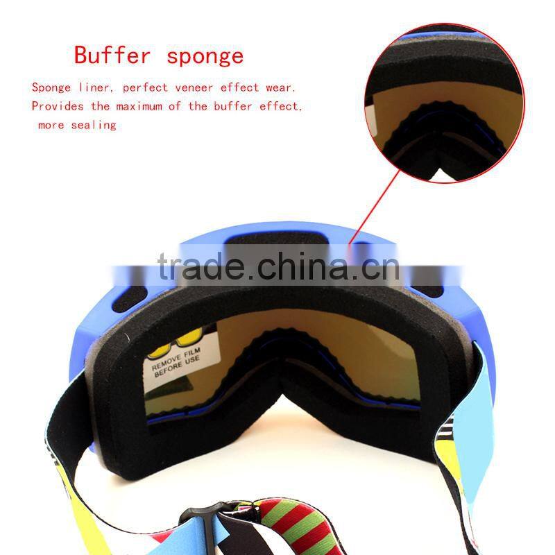 Newest style cheap foam padded outdoor motorcycle snowmobile snow ski goggles