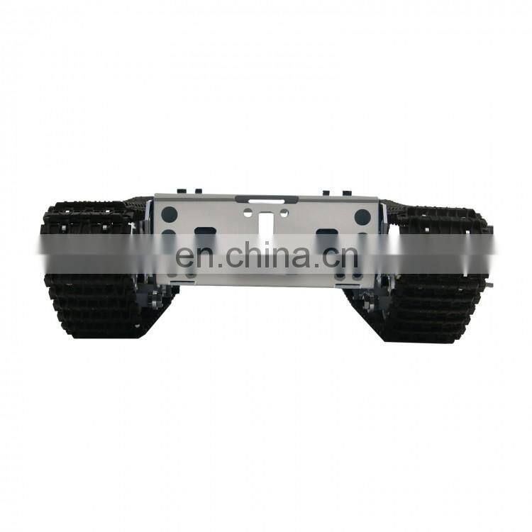 Unassembly RC Tank Chassis Metal Tracked Robot Chassis Smart Robot Car Chassis Shock Absorption