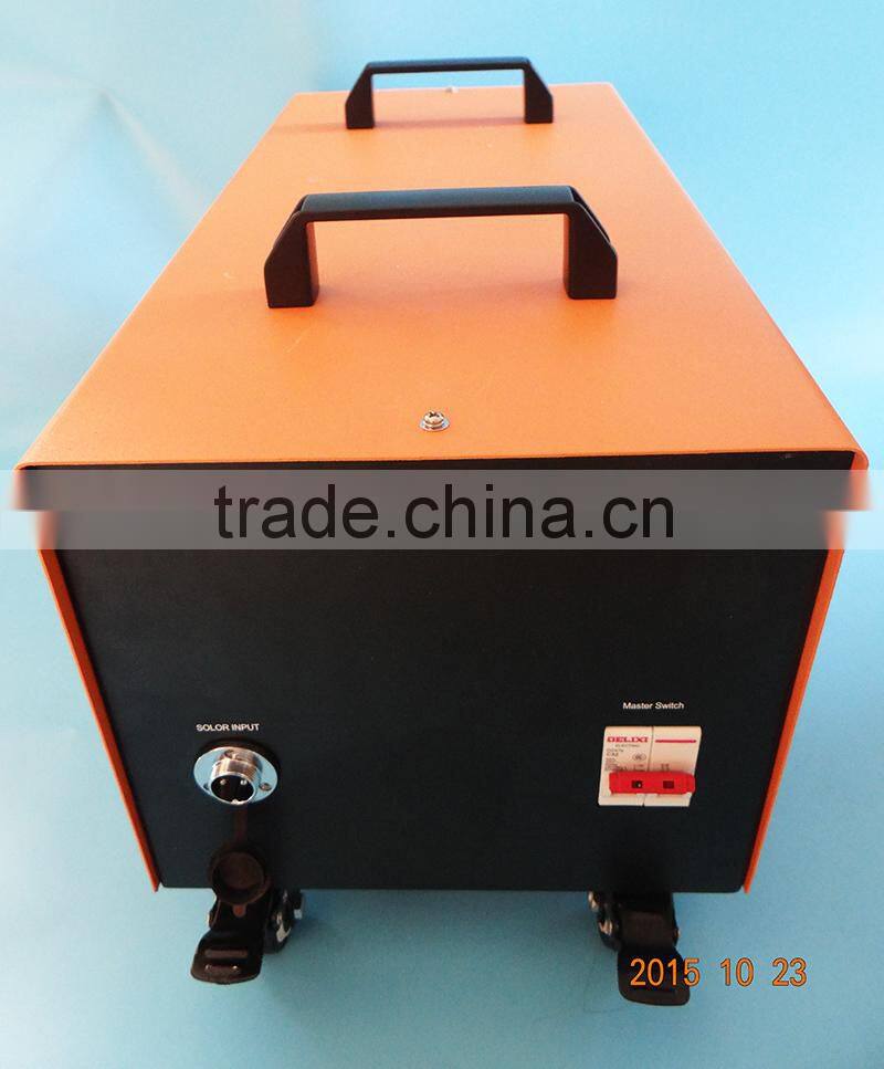 Integrated Type Energy Saving 500w portable mini solar light kits LCD display and DC/AC output