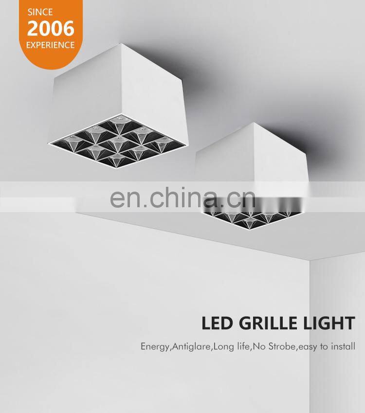 Easy Installation Down Lamp Cree5050 Aluminum Mounting Indoor 36W LED Square Grille Lighting
