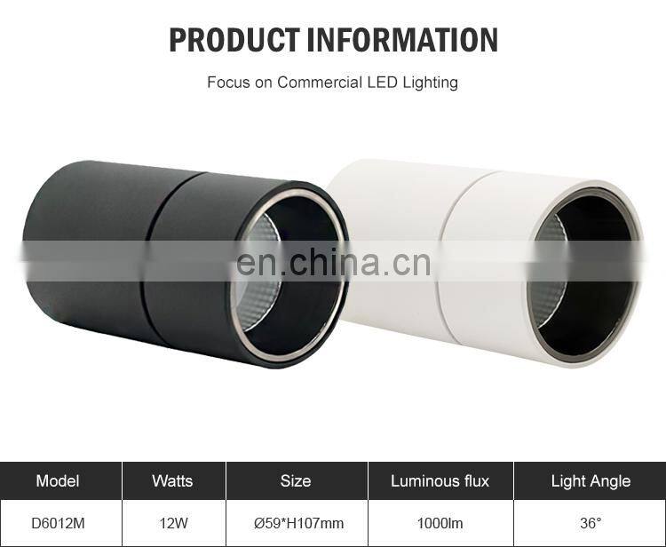 Hot Selling Office Supermarket Indoor Light Ceiling Surface 12w Aluminum LED Down Lamp