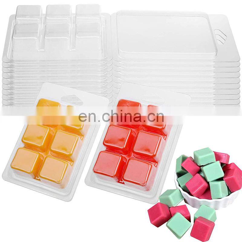 PCL450 Clear Plastic PET 6 Wax candle Melt Clamshell Candle Trays forming Machine