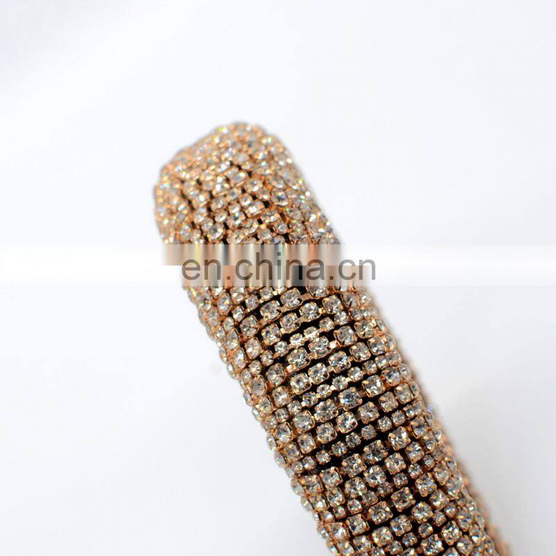 2022 Colorful Bling Bling Rhinestones Headbands For Womens Luxury Shiny Padded Diamond Crystal Hair Bands Party Hair Accessories