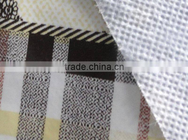 patchwork embroidery like elegant tablecloth backing with non woven fabric