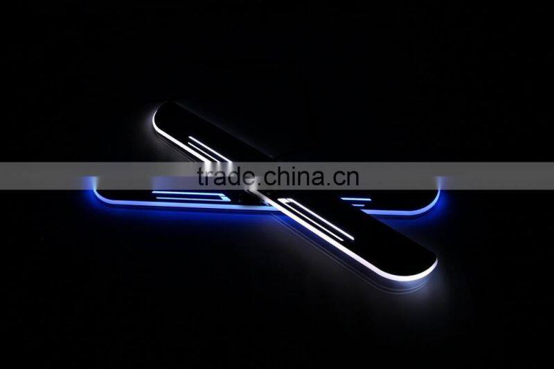 24 months warranty car styling led light For F30 door sill plate light flash moving scuff car door sill light
