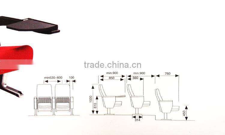 Ergonomic auditorium seating