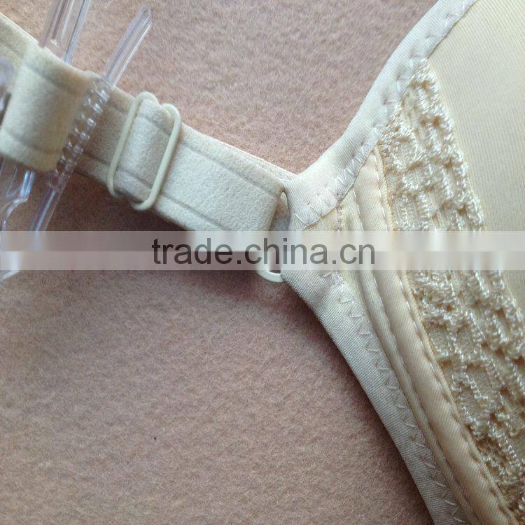 1.2USD 36-42D Cup High Quality Adjustable Fashional Ladies Sexy Bra Without Rim Inside, Fat Women Push Up Sexy Bra(gdwx211)