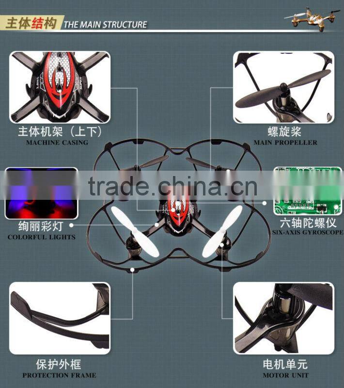 China Manufacture RTF 2.4G 6 Axis RC Drone RC Quadrocopter With Gyro RC Helicopter UFO