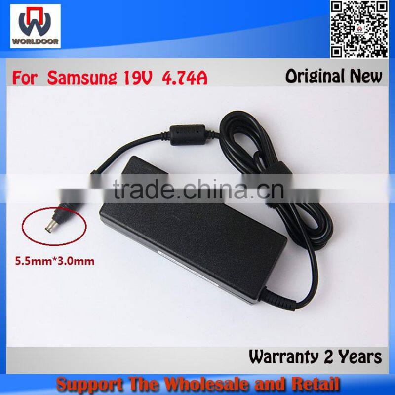 Brand New Original 90W 19V 4.74a For Samsung R410 R429 R439 R453 R518 R519 Laptop charger AC Adapter