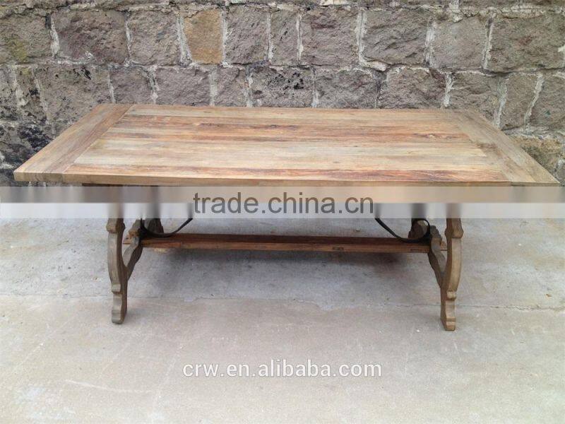 DT-4061 Morden Recycle Elm Dining Table Set