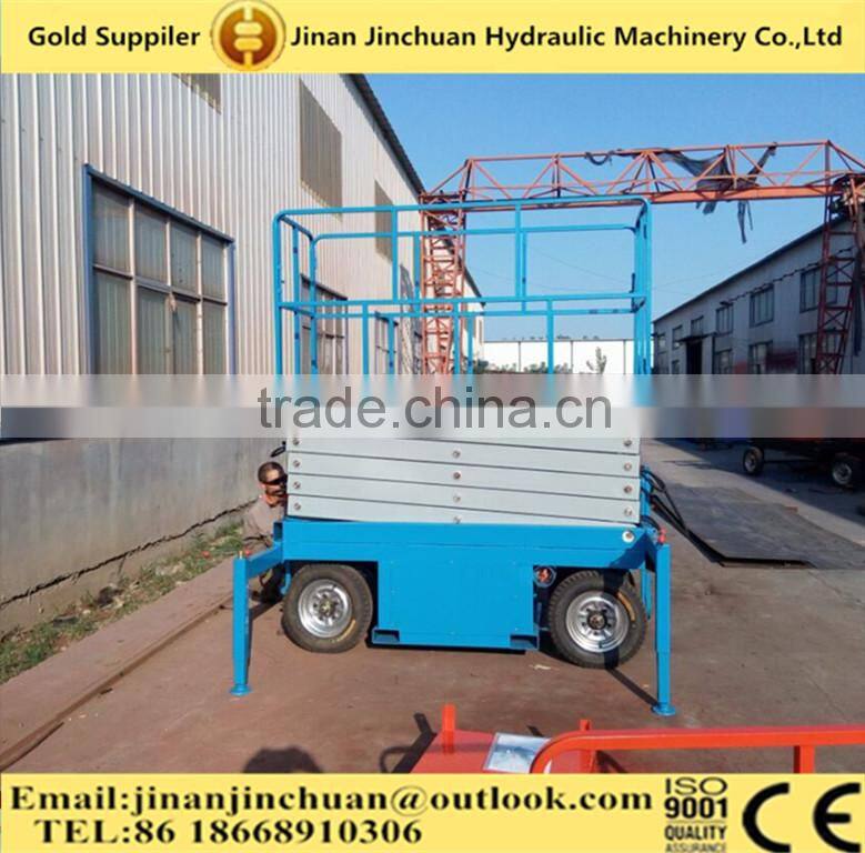 10m/battery powered self propelled electric mobile scissor lift / man lift