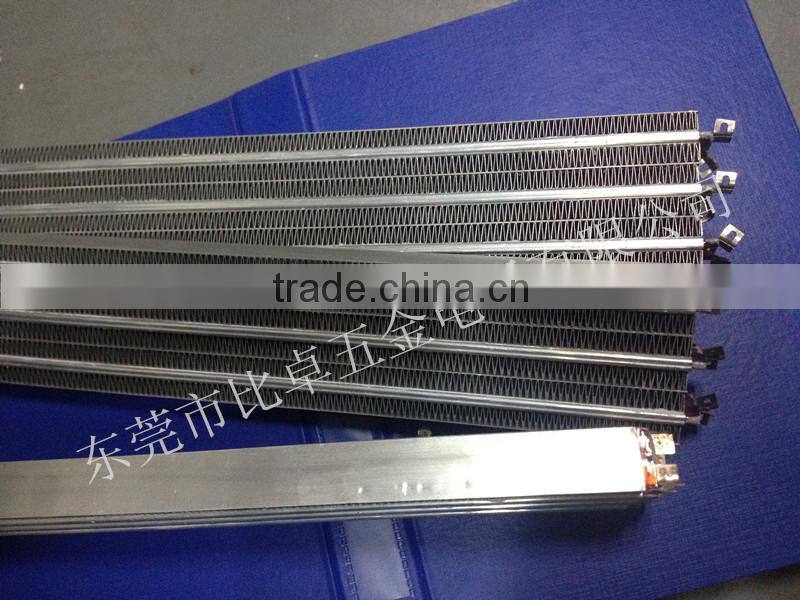 Aluminum wing PTC insulative corrugated fan heater for air curtain 220V