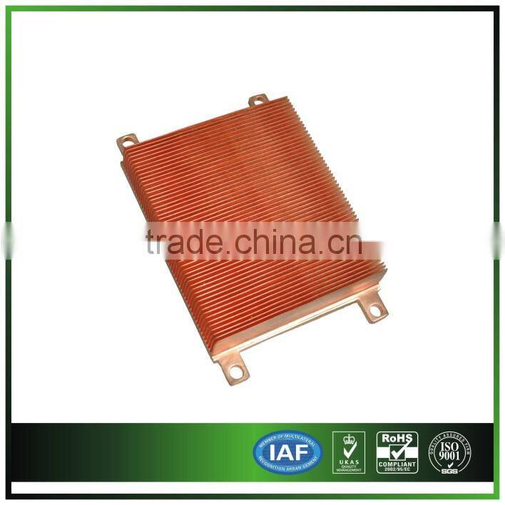copper Skiving fin heat sink for medical equipment