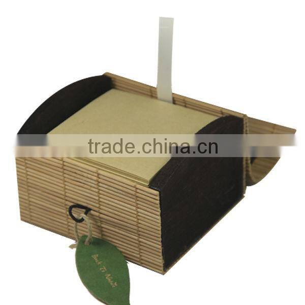 ECO BAMBOO MEMO PAD BOX