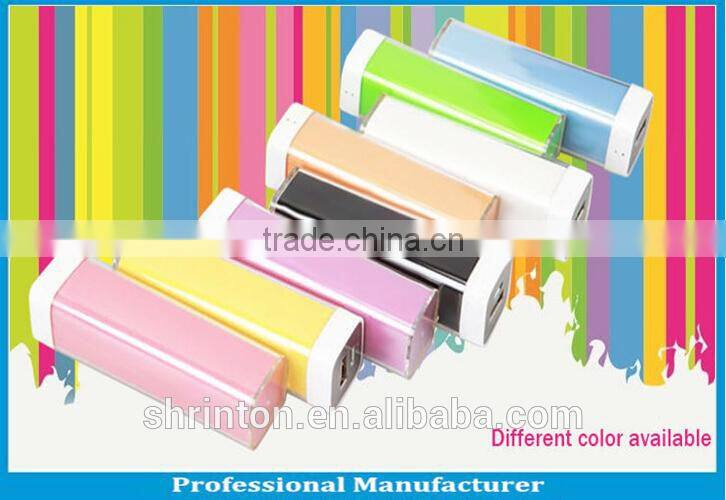 2015 colorful lipstick charger power bank 600mAh from Shenzhen factory