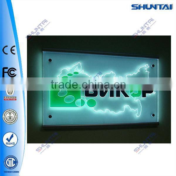customized crystal window display led light box advertising