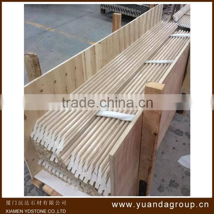 Top level hot selling decor white marble balusters handrail