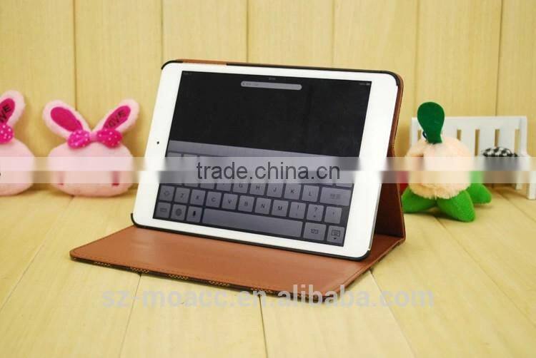 grid style pc pu case for iPad mini 3
