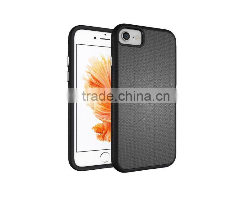 Anti fall sets fashion electroplating button PC+TPU phone case for Iphone 7