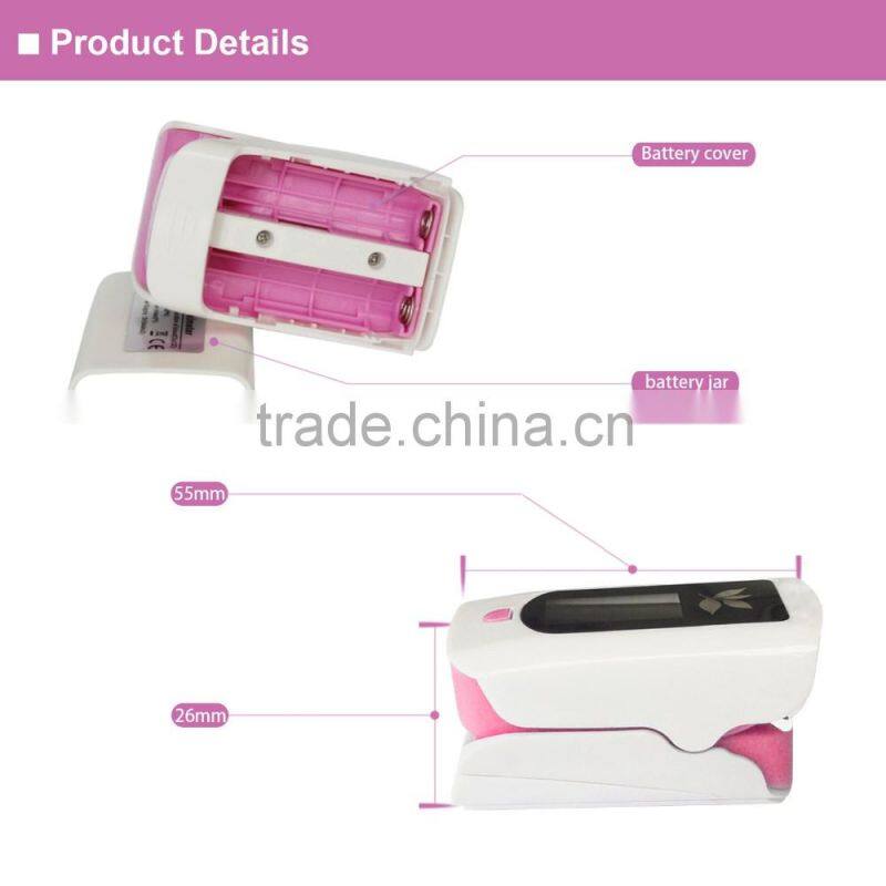 2016 New Product Finger Spo2 Monitor, Plastic Blood-Oxygen Test, Electronic OLED Display Fingertip Pulse Oximeter