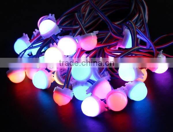 Display Signage Round Programmable Full Color Module LEDs Light 30mm