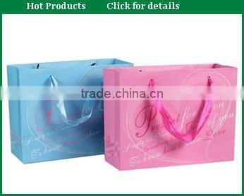 Matt Wholesale Garment Paper Bag with Ribbon