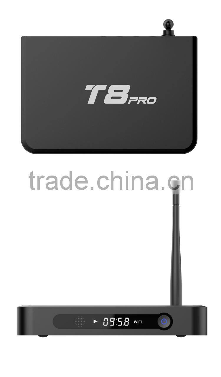 T8 PRO Quad core S812 box with cor-tex A9 arm XBMC Miracast bluetooth 3 usb ports