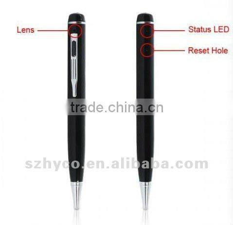 1280* 960AVI Pen Pinhole Camera with Sliding Lens Cover HY-P006A