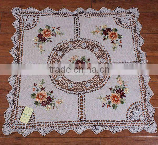 new design handmade crochet table cloth