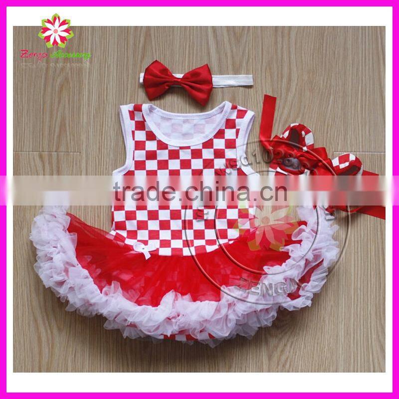 Girl polka dot skirt party dress