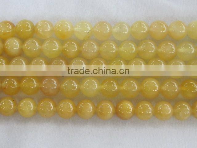 Spring Yellow Jade round beads ,gemstone beads in different sizes