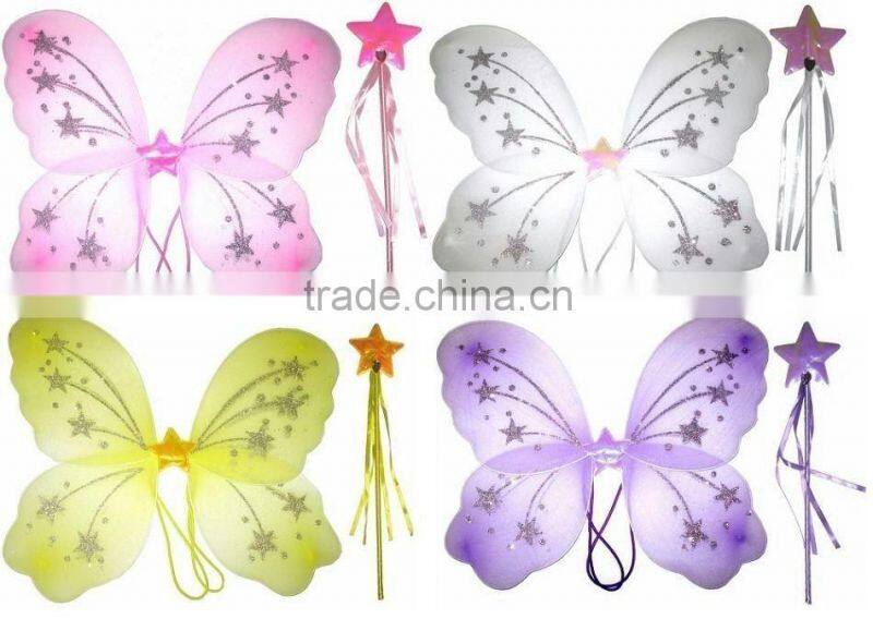 Wholesale colorful angel wings party supplies fairy wings cheap WG4012