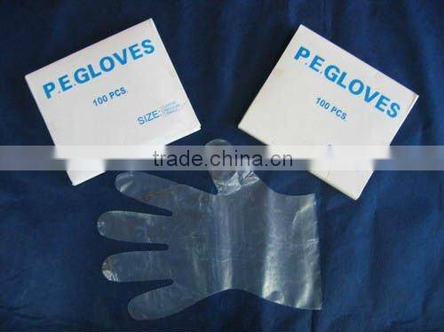 disposable plastic HDPE glove food/industry/home use