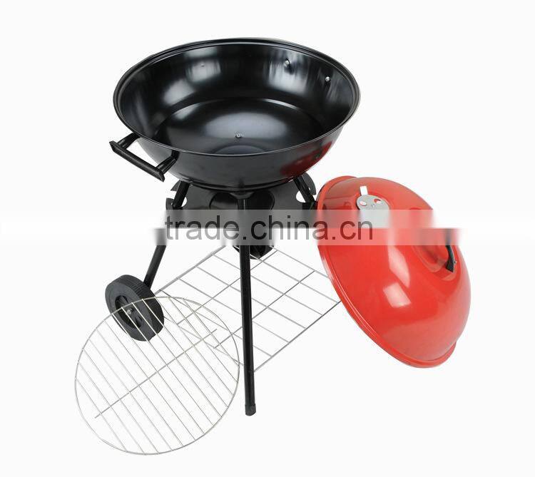 Outdoor camping charcoal rotating bbq grill
