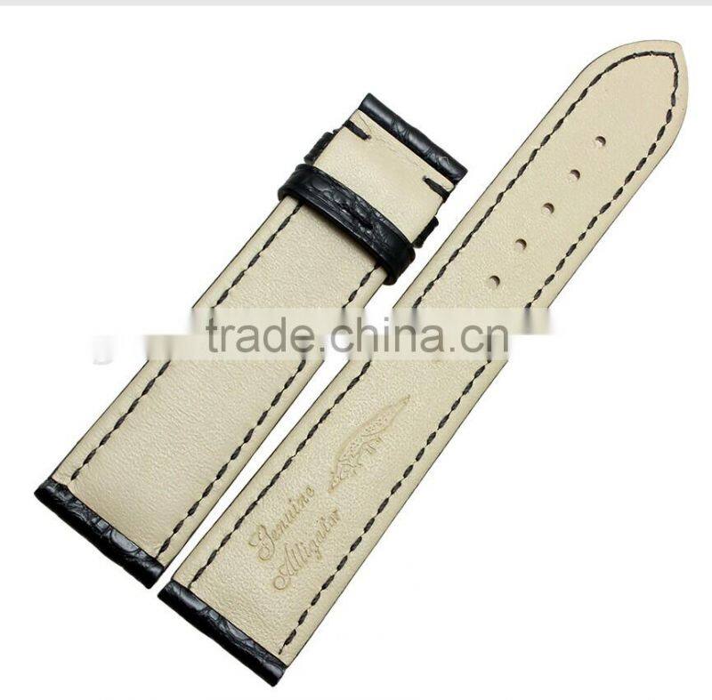 18|19|20|21mm hotsale genuine alligator leather Watch strap Wholesale 3PCS