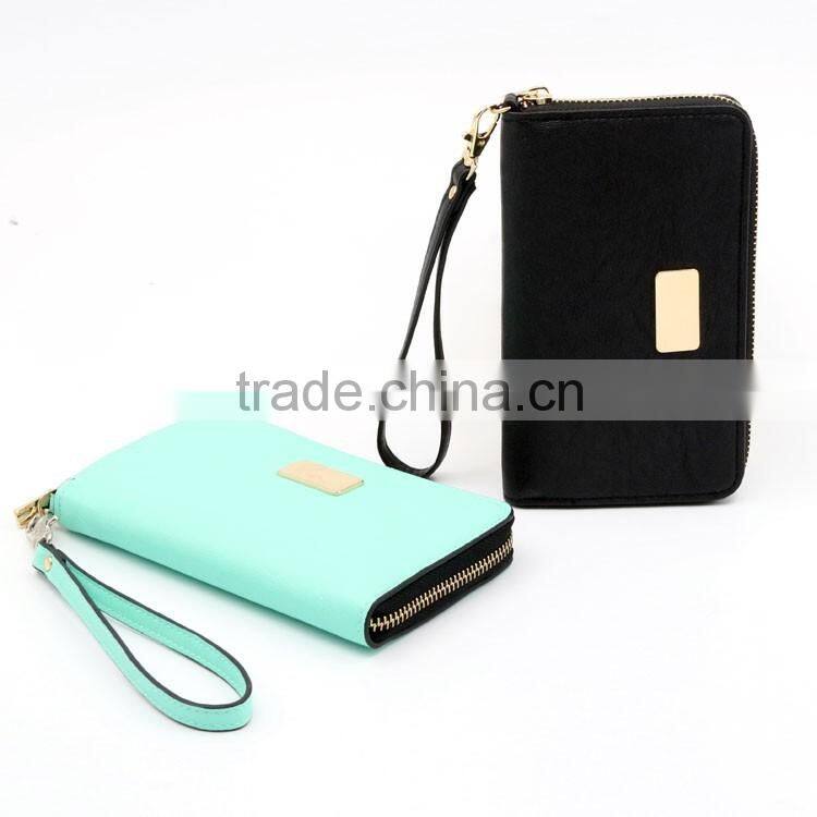 2016 latest fashionable PU leather wallet, phone 6 wallet factory directly