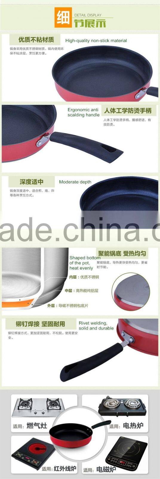 Color coating Non-stick Aluminium Cookware