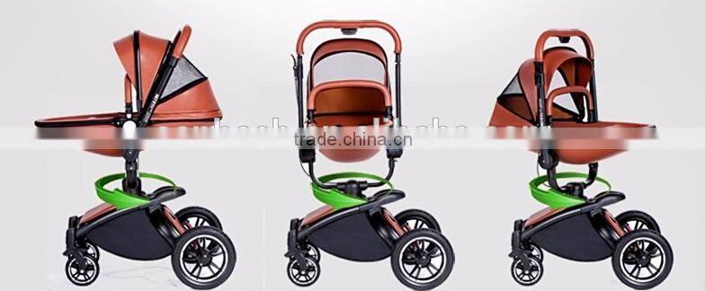 Egg baby stroller ,multi-function 3 in 1 baby stroller with high landscape