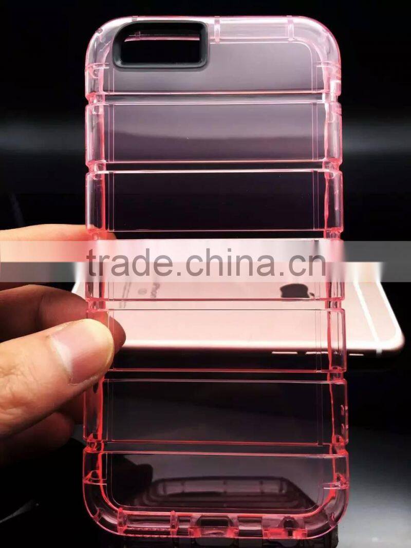 Transparent Clear Silicone Slim Gel TPU Case and Screen Protector for iPhone 6S Plus