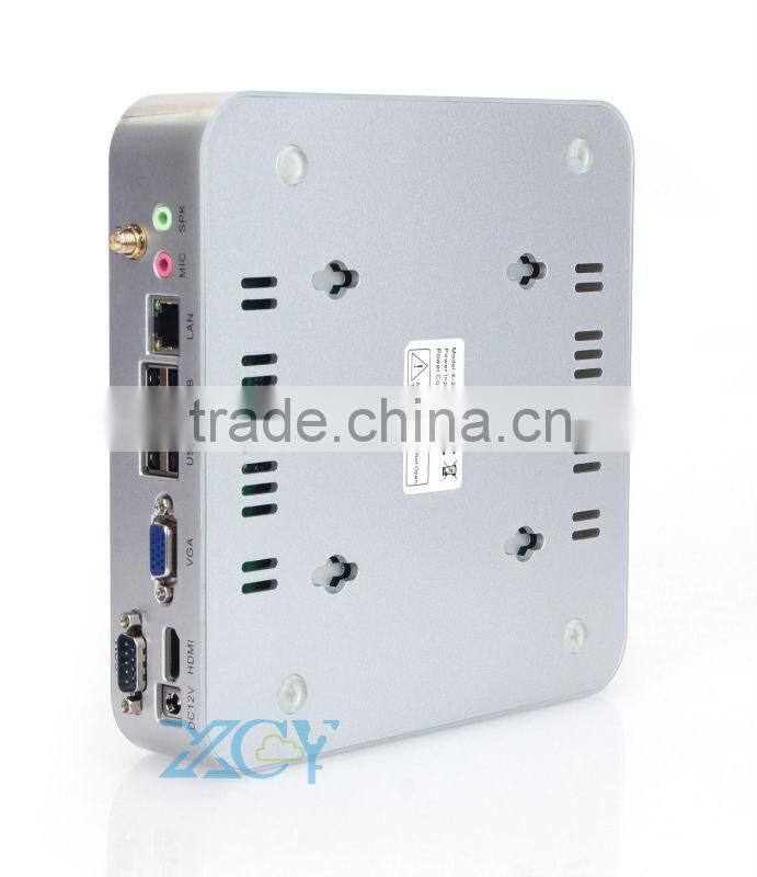 XYC X-24X cheap mini pc atom D2500 Desktop Mainboard latest mini computer with 2GB RAM 32GB SSD no noise,less heat