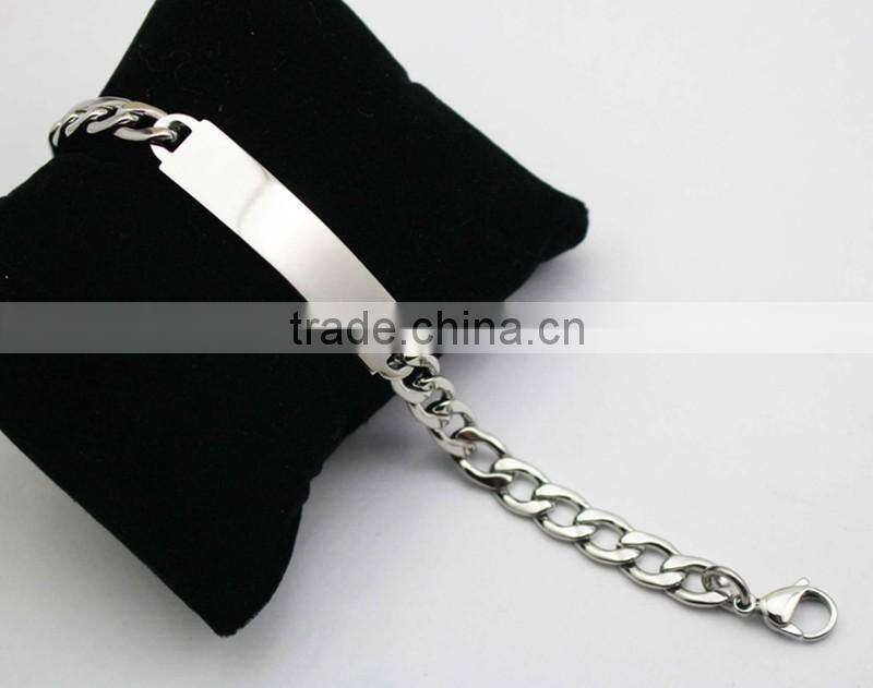 Fashion 316L Stainless Steel Tags Bracelet