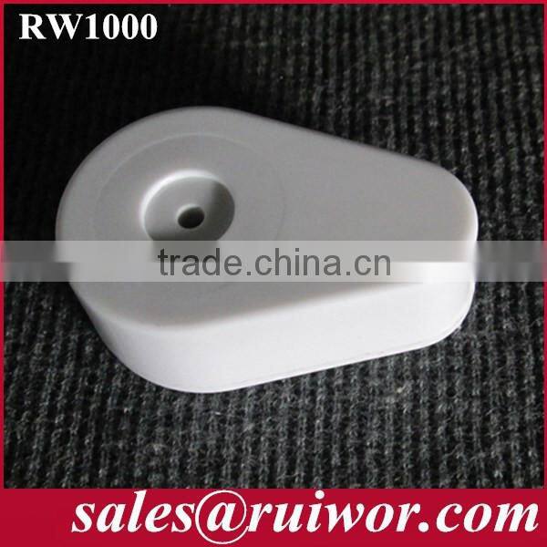 Drop-shaped Retractable secure cord for signage support