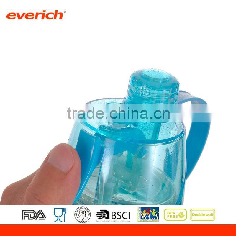 500ml Creative Outdoor Sports Portable Summer Spray Plastic Water Bottle