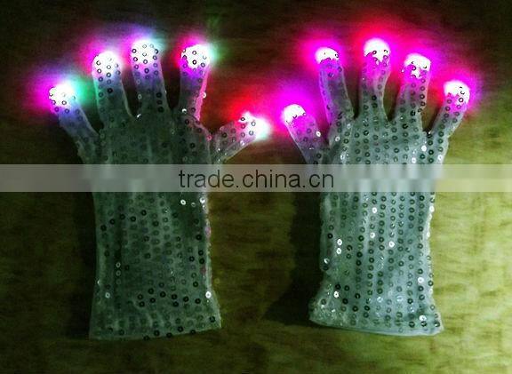 led magic gloves,led flashing gloves,high brightness